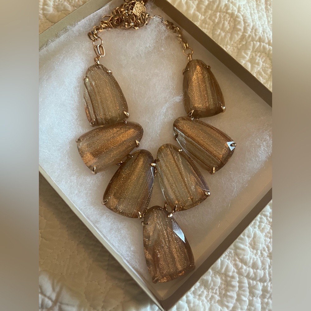 Kendra Scott Rose Gold Gold Dust Harlow- EUC